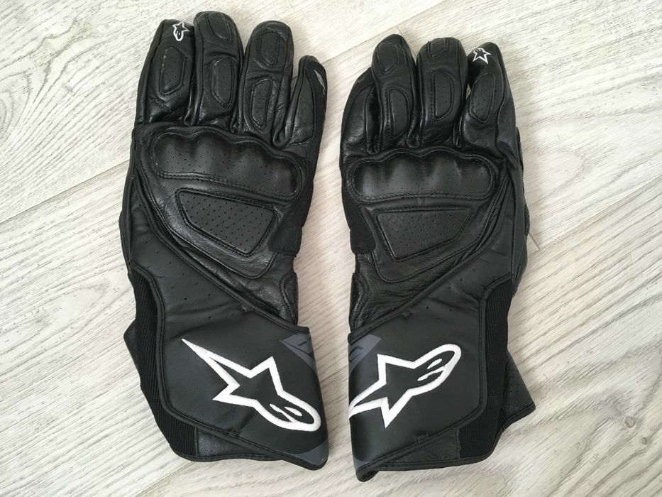 Кожени мото ркавици с мотор ALPINESTARS SP-8 V3 AIR BLACK