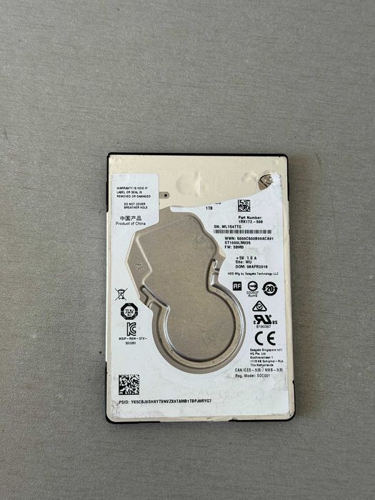 Seagate 1TB 5400RPM 128MB Cache 7MM SATA 6Gb/s