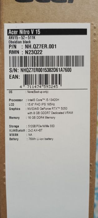 Acer  Nitro  V15