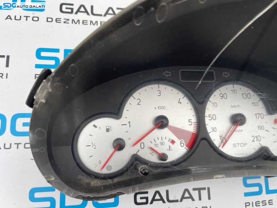 Ceas Ceasuri Cluster Instrumente Bord Peugeot 206 2.0 HDI 1998 - 2012 Cod 9648837280 [B2955]