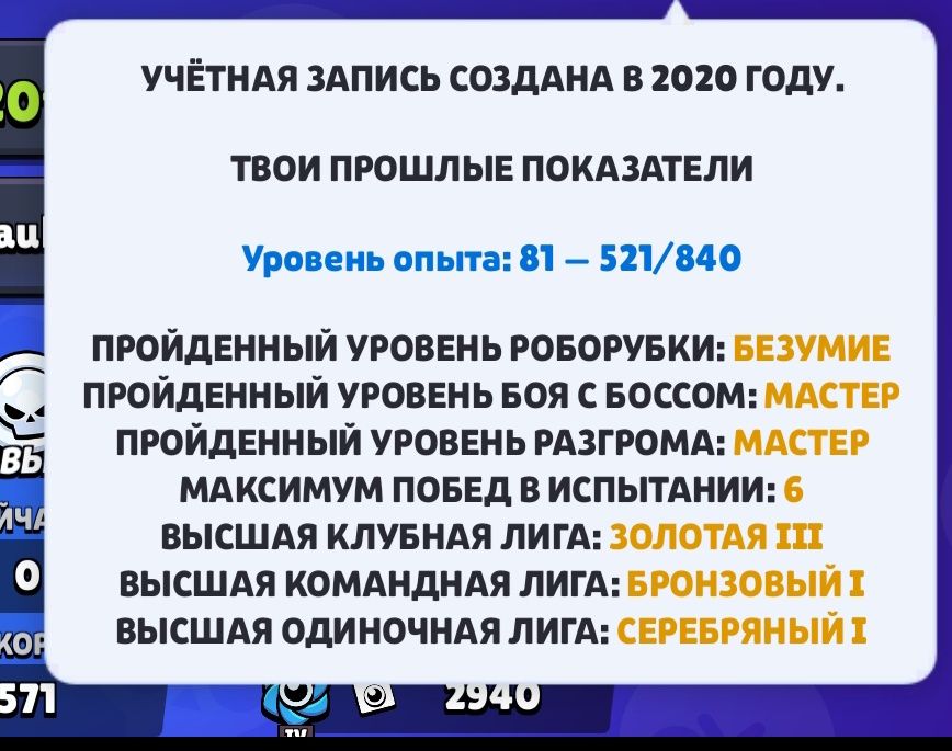 Аккаунт бравл Старс