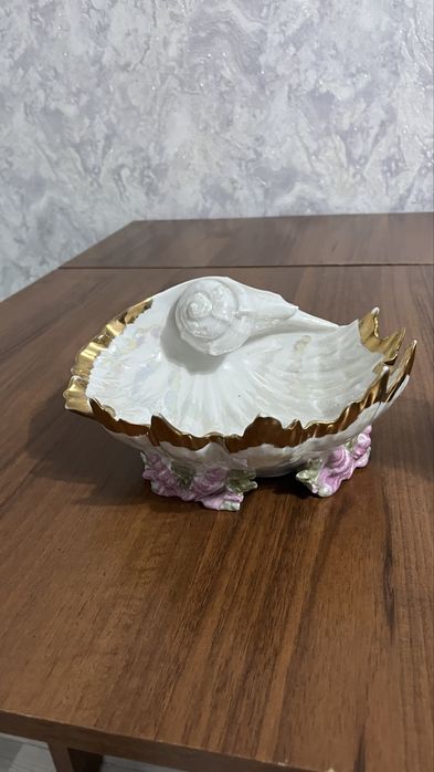 Фарфоровая Конфетница СССР Ракушка