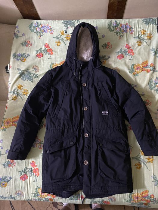 Зимняя курта черная пух