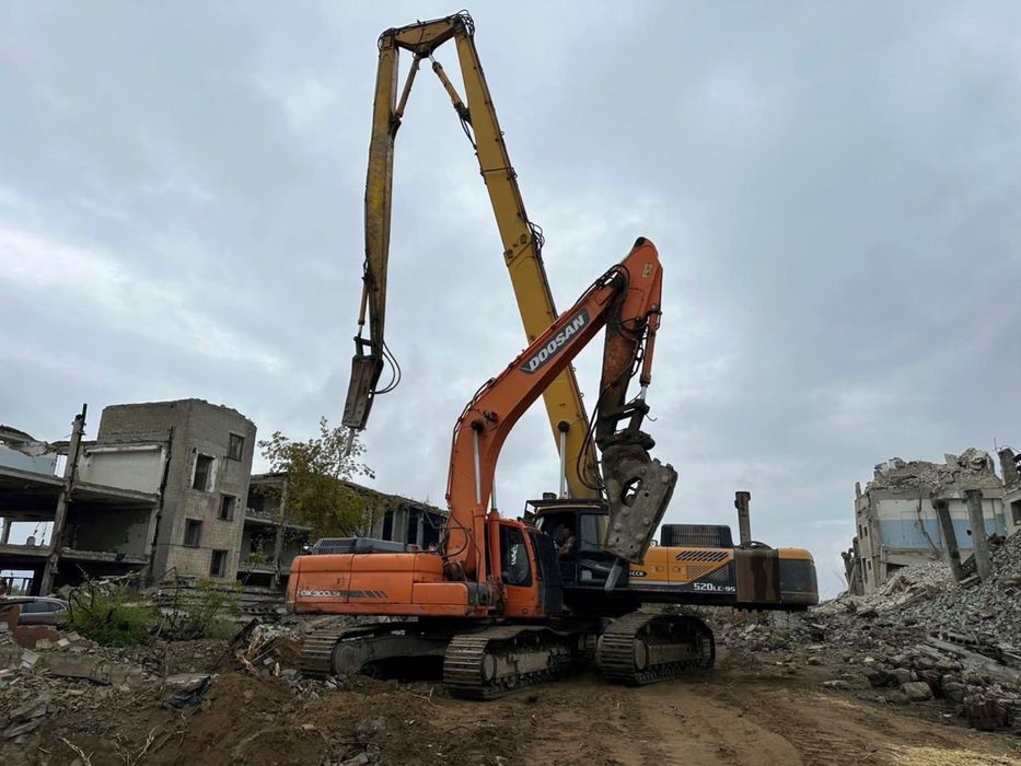 Снос здания аренда эксковаторов