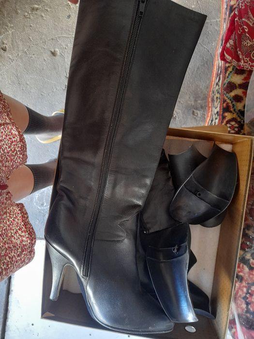 Сапоги кожа  советские  одели 1 раз