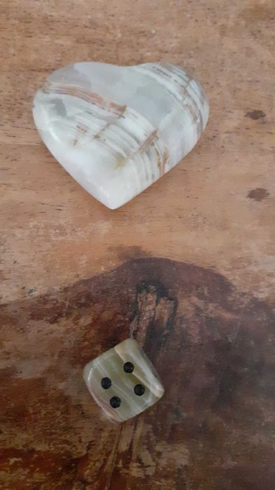 антикварно слонче и други от мраморен Оникс