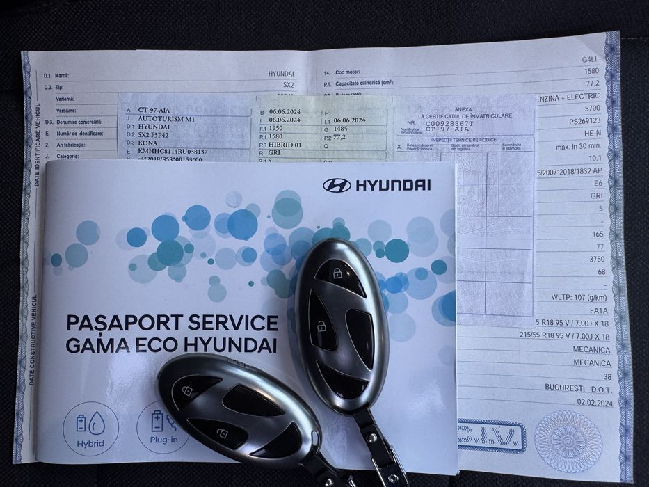 Hyundai Kona 1.6 Full Hybrid 2024 avariat usor