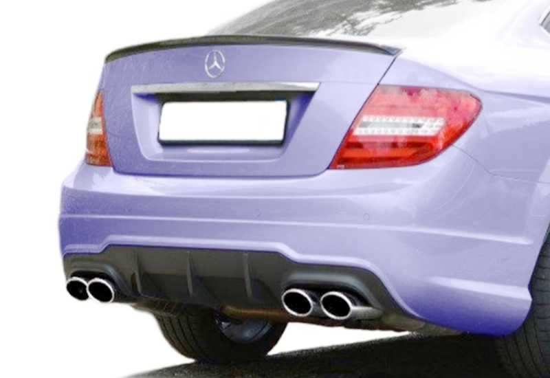 мерцедес в204 дифузьор за задна броня фейс / mercedes w204 facelift