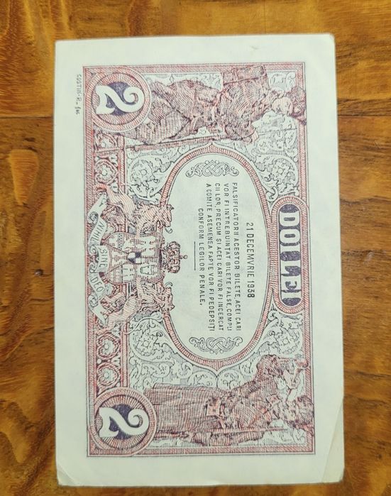 2 Lei 1938 UNC (necirculata)
