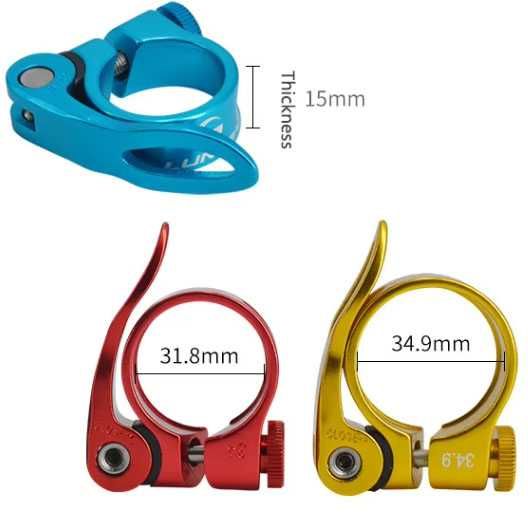 Colier aluminiu teava sa CNC 31.8mm si 34.9mm cu inchizator rapid