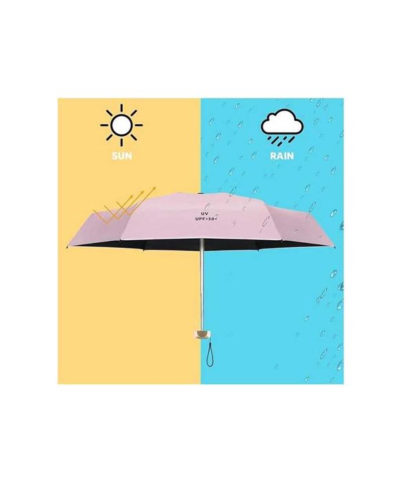 Mini umbrela UPF 50+ , Vicloon, disponibul roz ,argintiu  sau galbenă