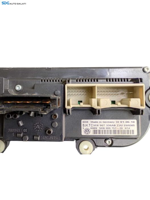 Panou Modul Unitate Comanda AC Aer Conditionat Clima Climatic Volkswagen Caddy 2010 - 2015 Cod 3C8907336AB 5HB009751 [LC0611]