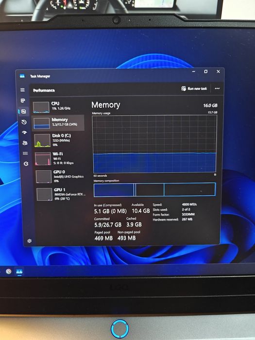 KIT memorie RAM Laptop SK Hynix 16GB DDR5 2x8GB 5600 mhz