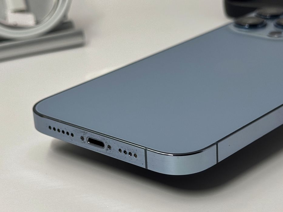 iPhone 13 Pro Max, 128GB, Blue, 100% батерия, КАТО НОВ, 1г. ГАРАНЦИЯ!
