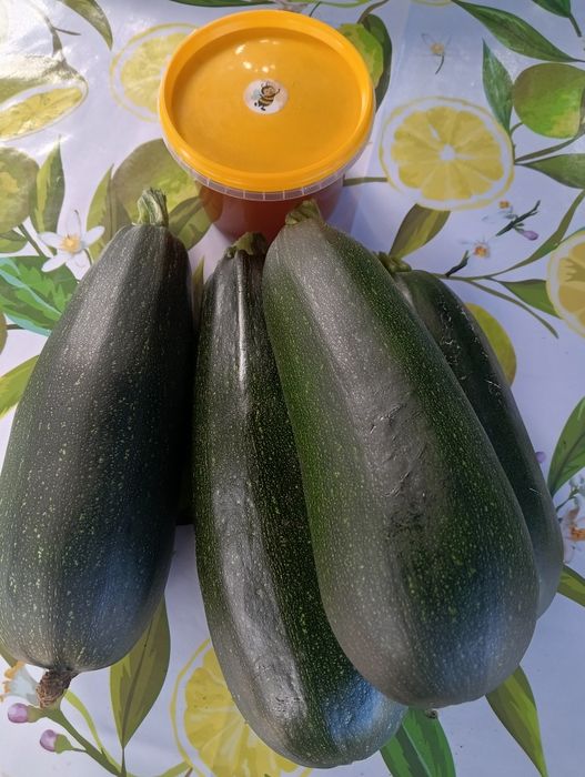Кабачки дачные и мёд