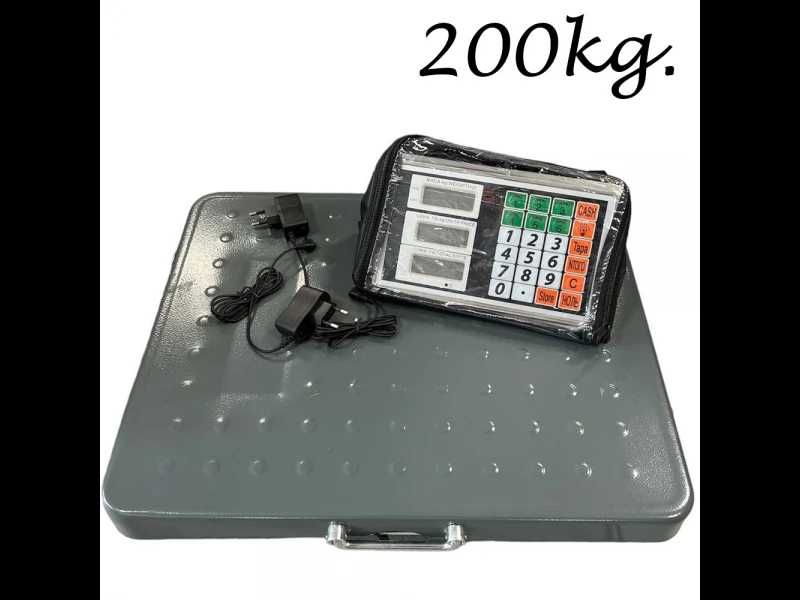БЕЗЖИЧЕН Електронен кантар до 300кг електронна везна платформа