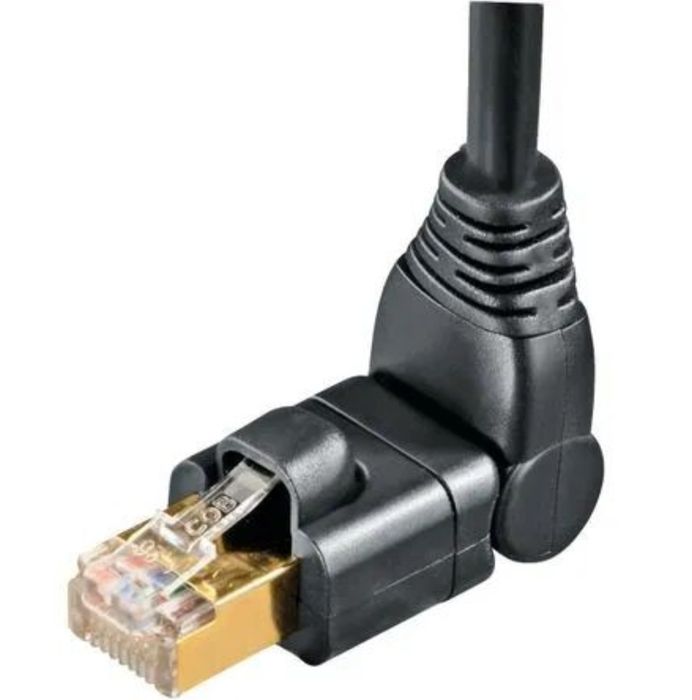 Cablu de retea Cat6 10 Gb/s ORIGINAL Hama rotativ 180 grade, 3m