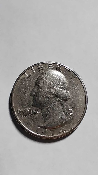 MONEDE RARE - QUARTER DOLLAR -  1966/1967/1974/1977