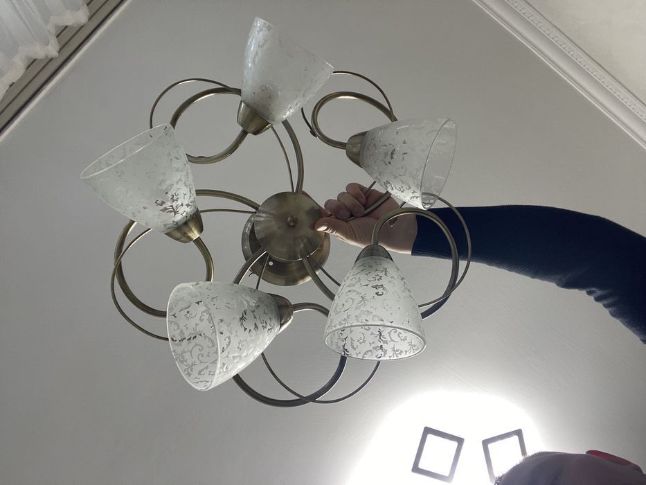 ЛЮСТРА ламповая пяти рашкова