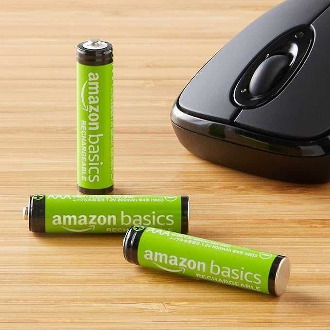 Чисто нови презареждаеми батерии Amazon Basics AAA/AA 1200/800mAh 1.2V