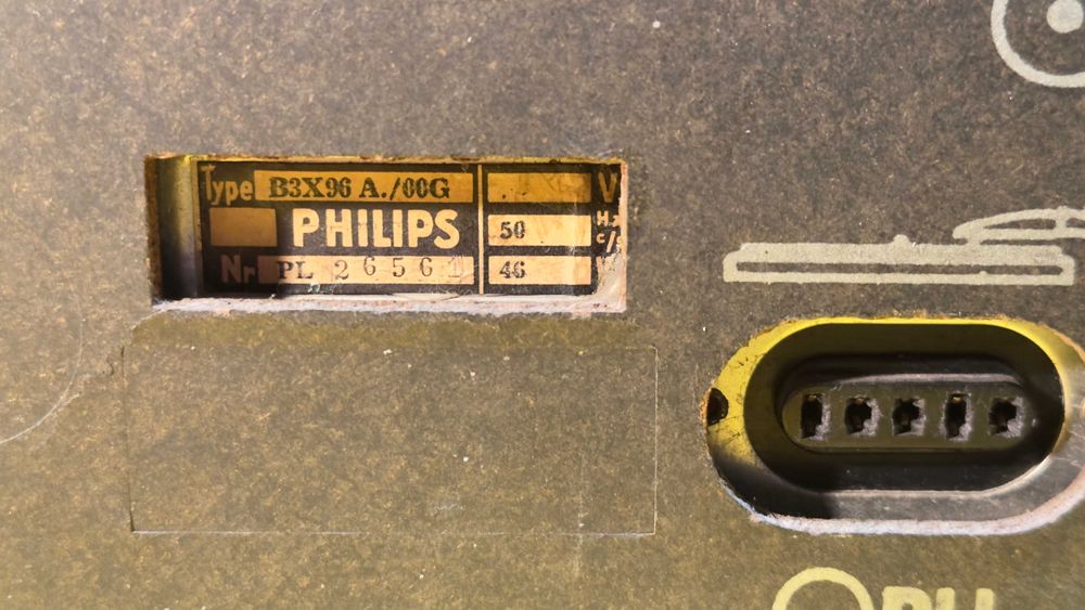 Ретро Лампово Радио Philips Работи