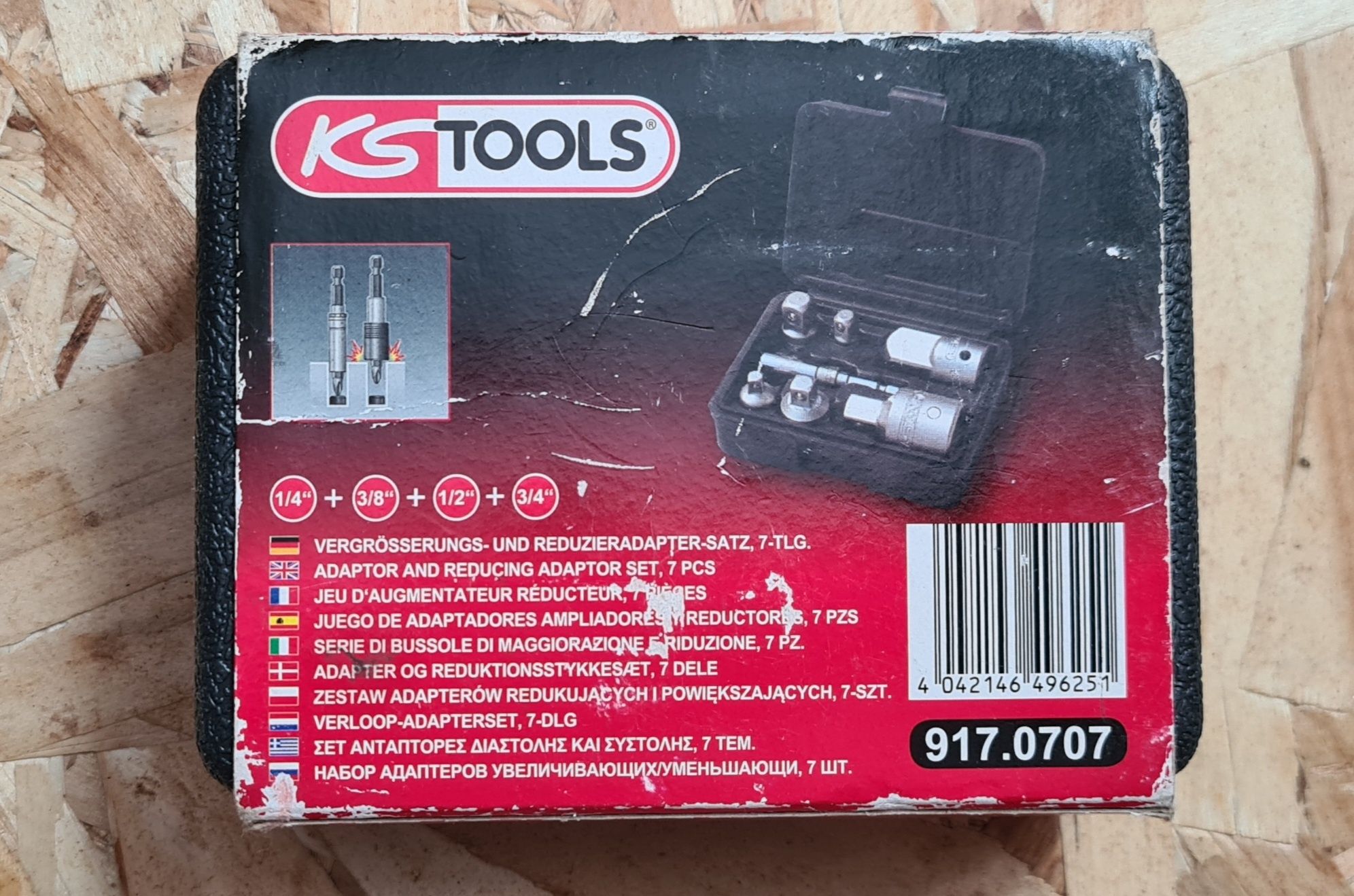 KS Tools 917.0707 Vergrößerungs- und Reduzieradapter-Satz, 7-tlg