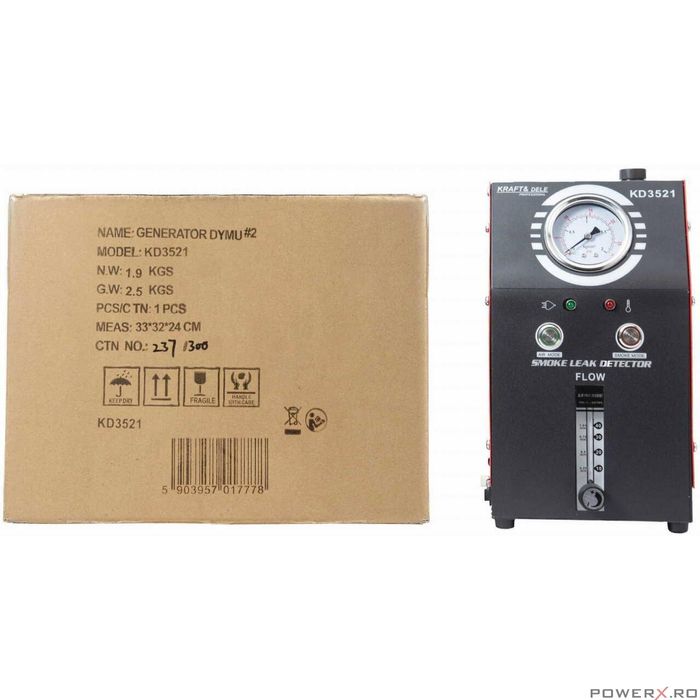 Detector scurgere cu fum pentru verificarea etanseitatii sistemelor de