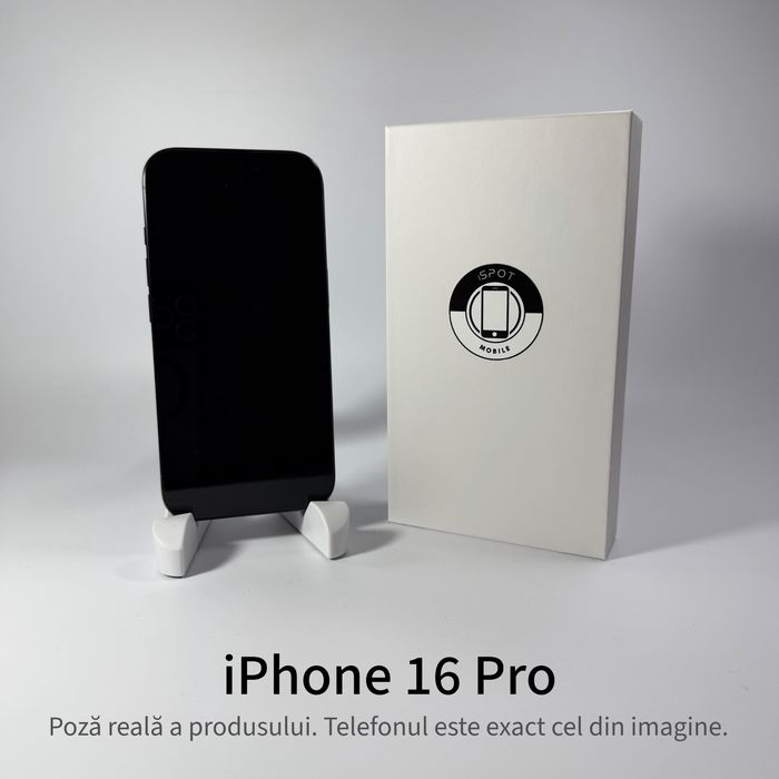 ispotmobile.ro  iPhone 16 PRO 128 GB  , 92% ! Garantie 2 ani + cadou