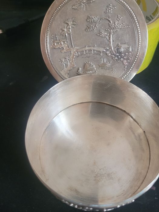 Серебряная шкатулка (коробочка) Вьетнам, 900 проба, 150 г