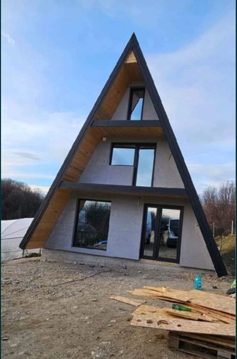 Vând cabane tip A frame