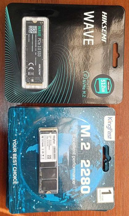 M.2 nvme 512Gb hiksemi, Kingfast! Yangi!