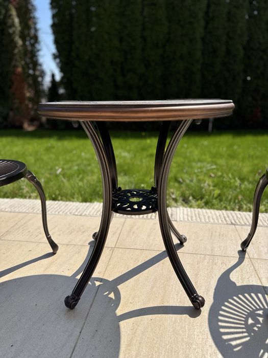 Градински стол и маса от алуминий,външни мебели