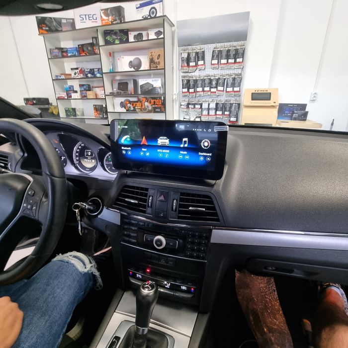 Navigatie android Mercedes C Class w204 facelift Carplay Waze YouTube