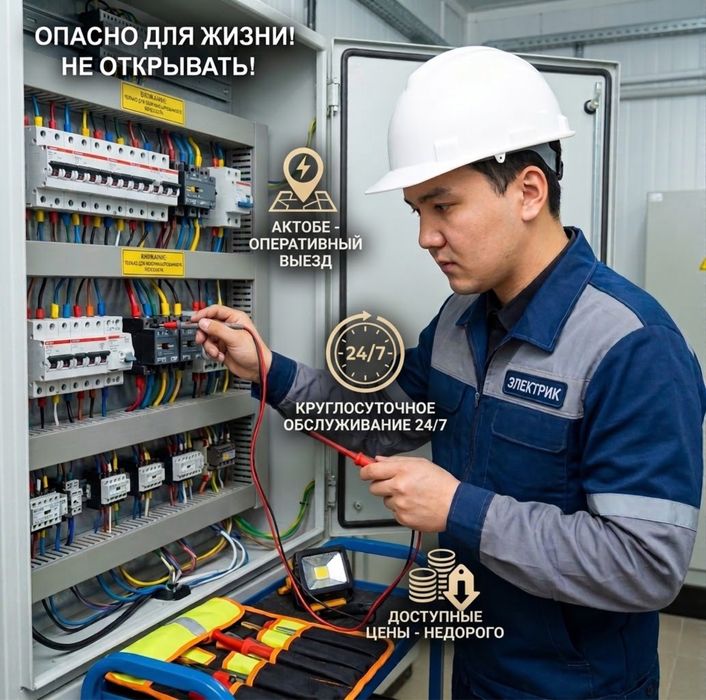 Электрик услуги Актобе / 24/7