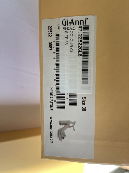 Обувки сандали висок ток gianni 38