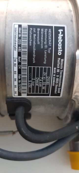 Sirocou  webasto  24V