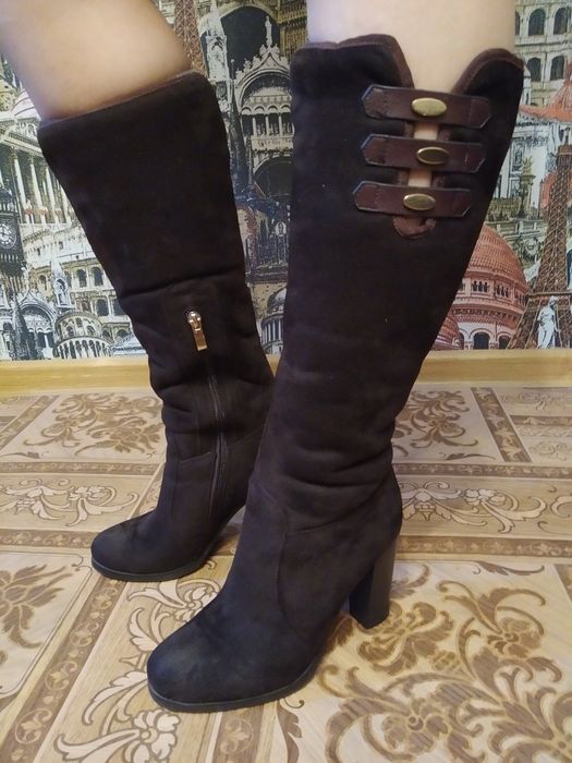 Зимние меховые сапожки