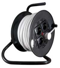 Retractable Extension Cord Reel 50ft+45 (15+15m) Electrical Power