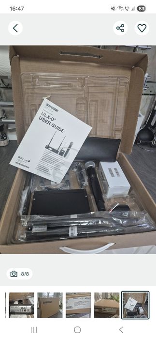 Microfon Wireless Shure Ulxd k51 Capsula beta 58a Made in China Original /,Nu Ur Ulxp4 Qlxd fbt Dynacord Xa3 Plug&Play.