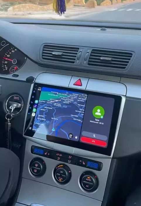 1-8GB Navigatie 10" Android - VW Passat B6 B7 CC CARPLAY Qled WIFI