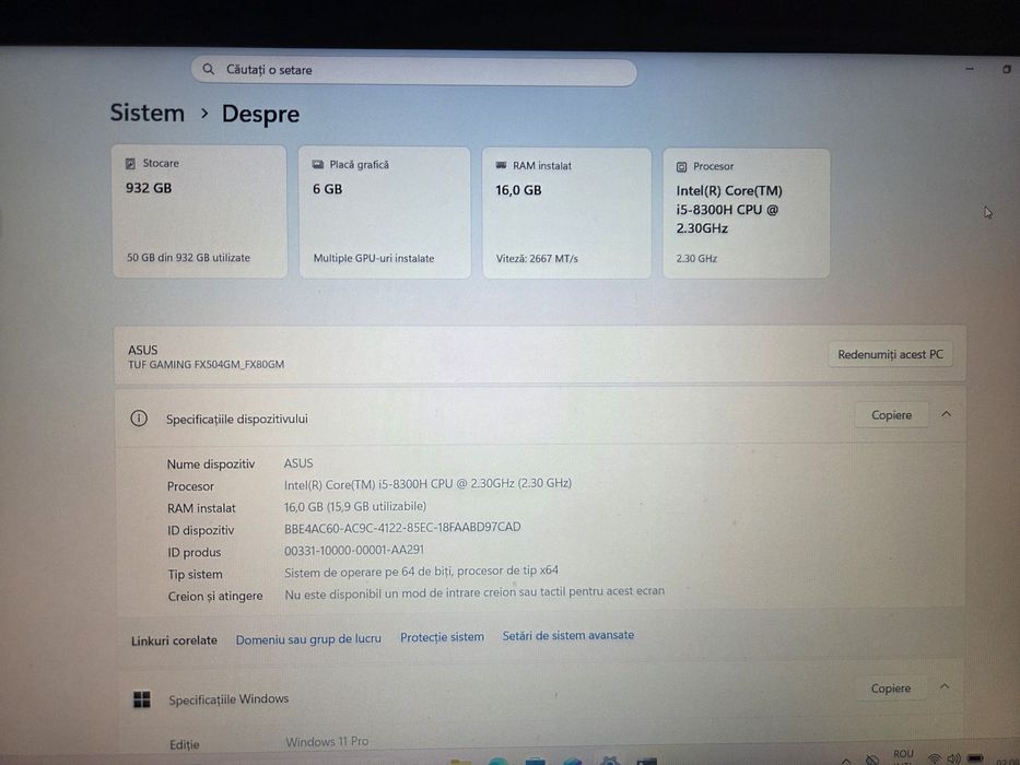 Laptop Asus Tuf Gaming FX504