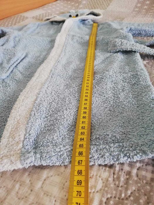 Детски халат за баня ЗАЙЧЕ 4-6 г. и чехли за баня №31 ПАКЕТНА цена