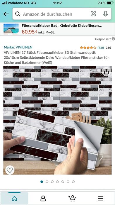 Vand faianta autoadezivä