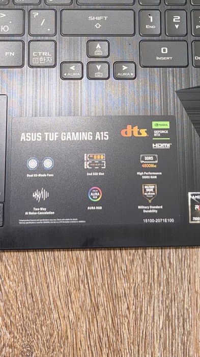 ASUS TUF A15 gaming