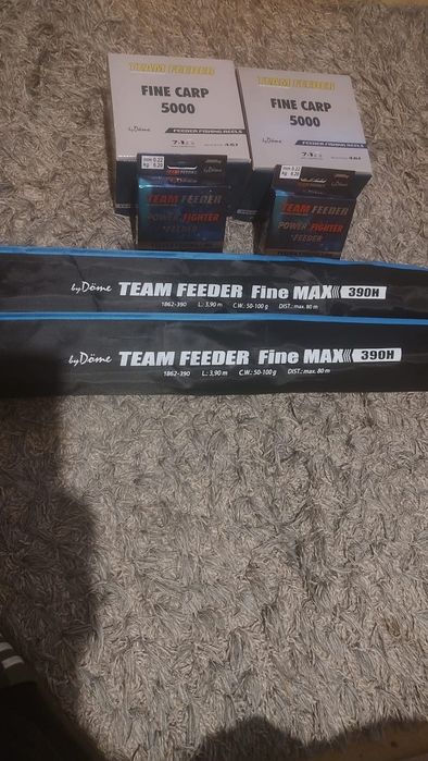 Set feeder lansete și mulinete