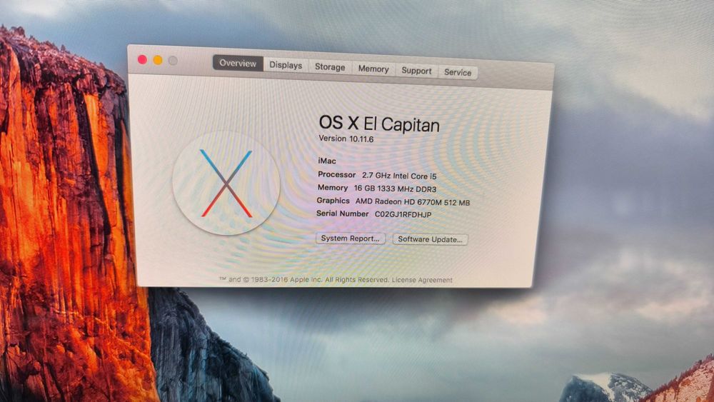 Apple iMac Core i5 16GB RAM 1TB GB HDD All-in-One 27"