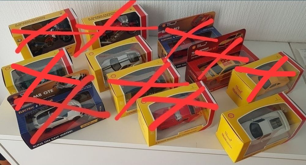 Колекция метални колички шел shell