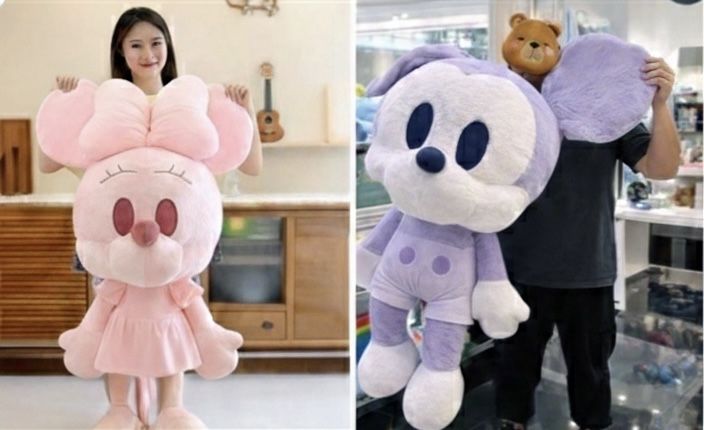 Големи плюшени играчки Мики и Мини Маус 100см, плюшена играчка Mickey