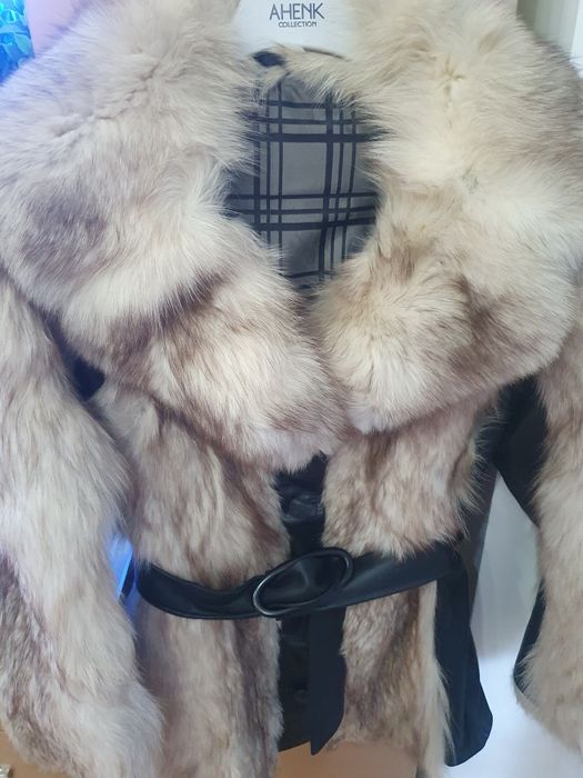 Дамско зимно яке естествена кожа и косъм