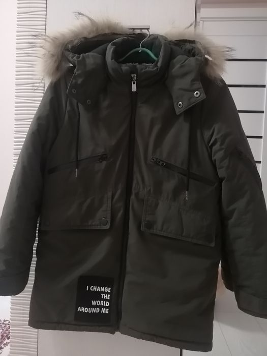 Ер балаға қысқа арналған қалың куртка